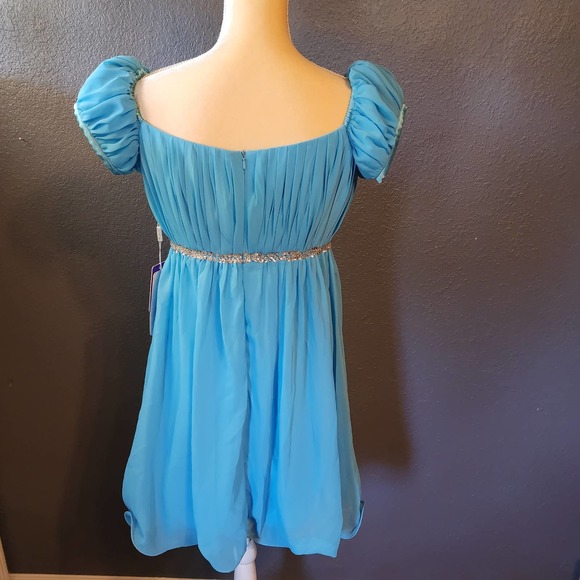 JJ's House Formal Prom Homecoming Bridesmaid Rusched Wedding Dress Size 8 - Picture 5 of 9